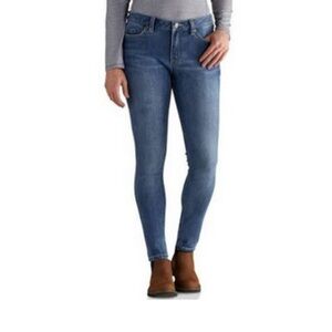 Carhartt Women’s Slim Fit Skinny Leg Jeans Size 10 Regular Medium Wash Blue